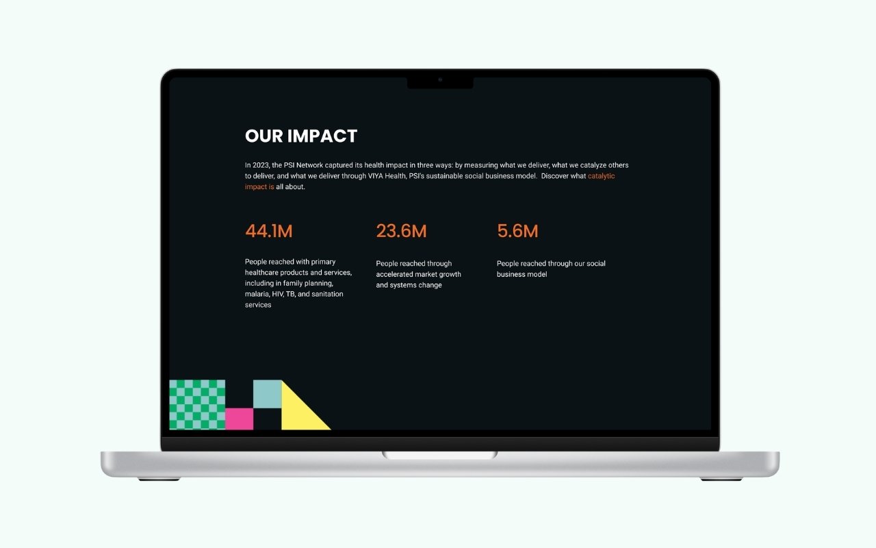 PSI homepage redesign